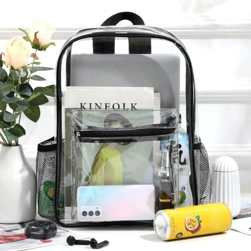 Outdoor Sport Bag - حقيبة ظهر شفافة من PVC للرياضات